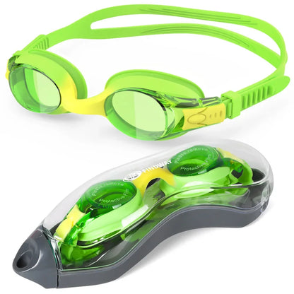 Findway Child Swimming Glasses Upgrade Waterproof Anti Fog UV  Professional Diving Swimming Glasses Eyewear Kids for Age 3-10