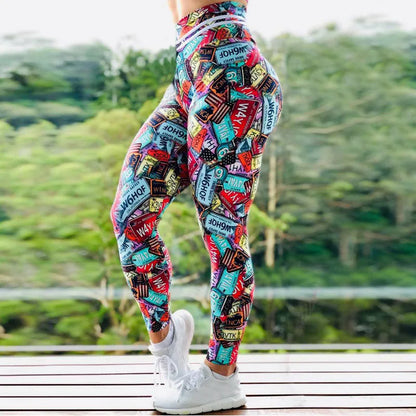 Women Tie-Dye Gym Leggings Seamless Push Up Pants Sports Fitness High Waist Workout Yoga Leggings Gym for Women