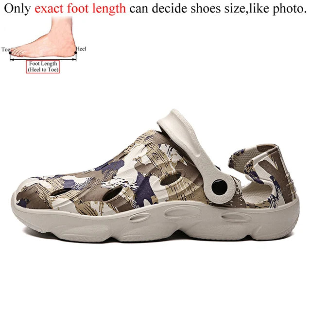 Men Clogs Beach Sandals Summer Garden Shoes Clog Lightweight