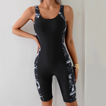 Long Pants One Piece Swimsuits Closed Women's Swimwear Push Up For Swimming Wear Body Bathing Suits Beachwear Pool Bather