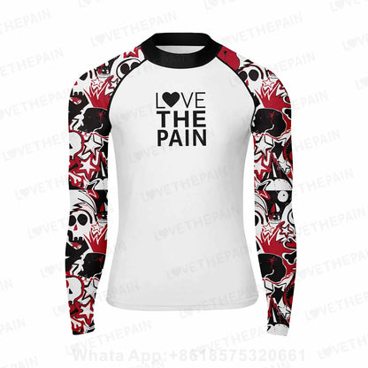 Men's Surfing Wear Swimming Diving T-Shirts Long Sleeve Rash Guard Swimwear Elasticity Beach Surfing Sun Protection Clothing