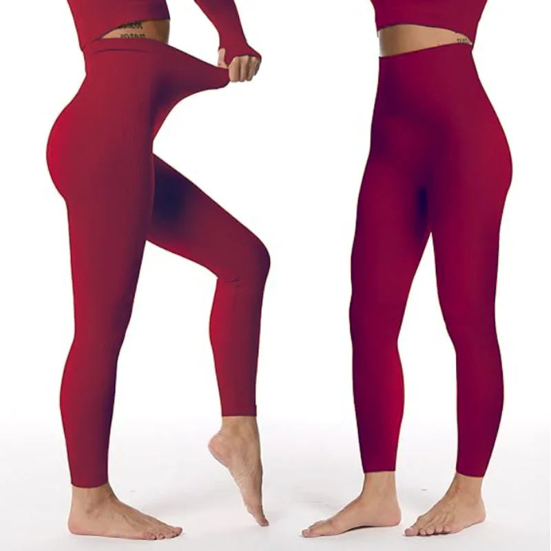 Yoga Leggings High Waist Butt Lifting Gym Leggings Scrunch Butt Lifting Leggings Seamless Workout Booty