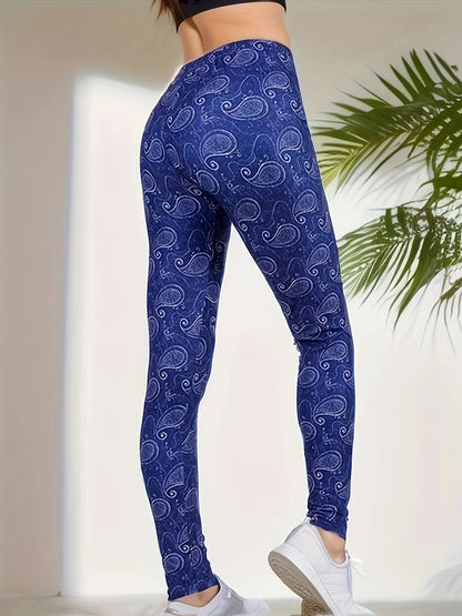 3D Geometric Graffiti Printed Women's Yoga Pants Fashion Running Fitness High Waist Leggings Outdoor Daily Sports Pant For Women