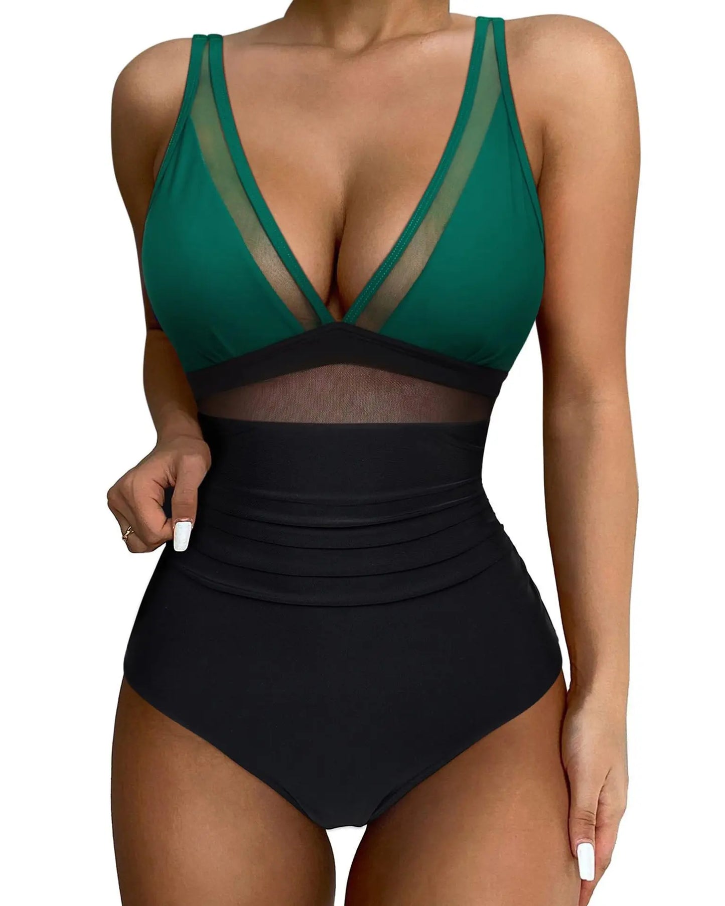Swimwear Women One Piece Plus Size Swimsuits Closed Push Up Female Beach Swim Wear Body Bathing Suits