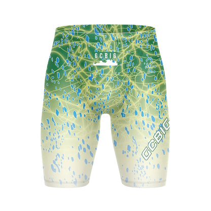 Summer Men's Swimming Trunks Swim Jammer Swimsuit Tights Shorts Training Sports Beach Quick Dry Running Surfing Pants