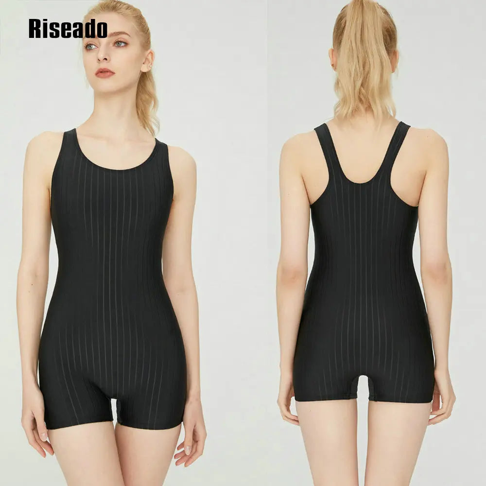 Swim Athletic One Piece Swimsuit Wide Strap Comfort Fit Solid Adult Quick Dry and Chlorine Resistant