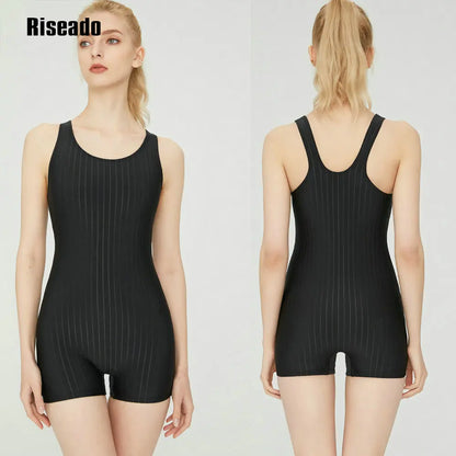 Swim Athletic One Piece Swimsuit Wide Strap Comfort Fit Solid Adult Quick Dry and Chlorine Resistant
