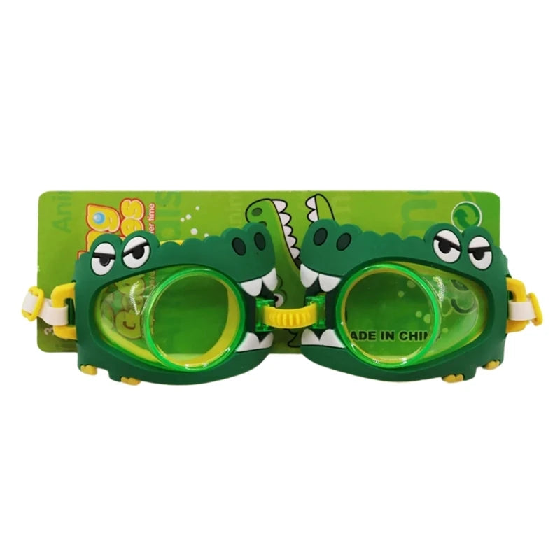 Anti Fogs Anti UV Kids Swim Goggles Cartoon Clear Views Swim Glasses Waterproofs Water Pool Goggles Not Leaking