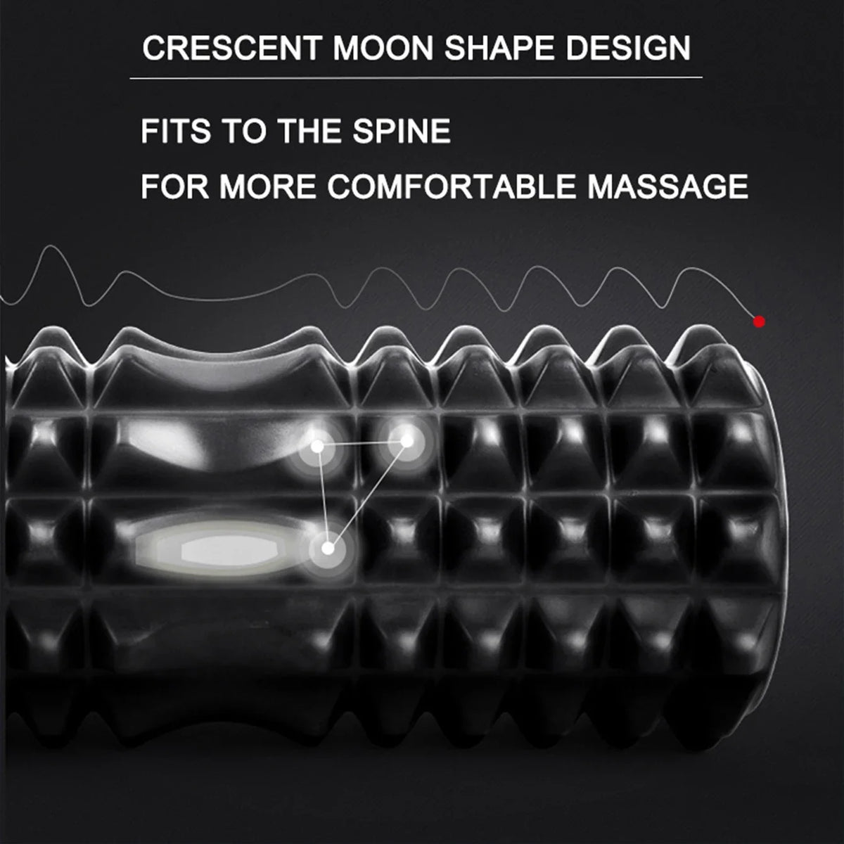 Full Body Muscle Relaxation Yoga Equipment Foam Rollers Wolf Tooth Stick Back Wheel Barrel Massage Tools