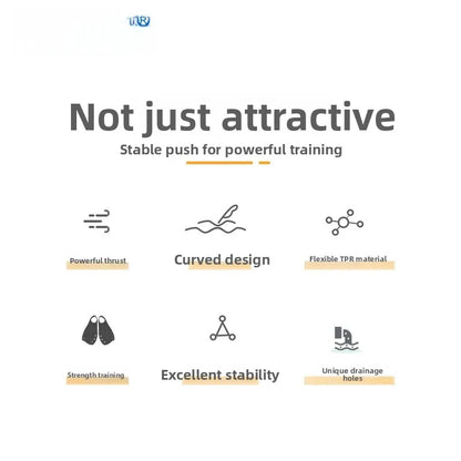 Swimming Fins Professional Training Goggles Diving Snorkeling Men's Women's Child's Wave Brand