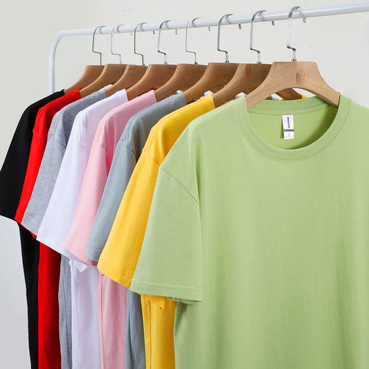 Plus Cotton Solid T-shirts Women Sporty Short Sleeve Tees Fashion Casual White Black Clothing Loose O-Neck Female Summer Tops