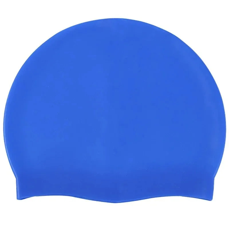 Waterproof Silicone Swim Caps Women Men High Elastic Flexible Protect Ears Hair Swimming Pool Hat for Adults Children Girls Boys