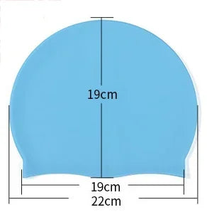 Waterproof Silicone Swim Caps Women Men High Elastic Flexible Protect Ears Hair Swimming Pool Hat for Adults Children Girls Boys