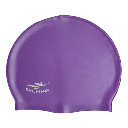Waterproof Silicone Swim Caps Women Men High Elastic Flexible Protect Ears Hair Swimming Pool Hat for Adults Children Girls Boys