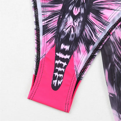 3 Pieces Bikini With Beach Skirt Butterfly Print String Bathing Suit Women Swimwear Female Swimming Swimsuit