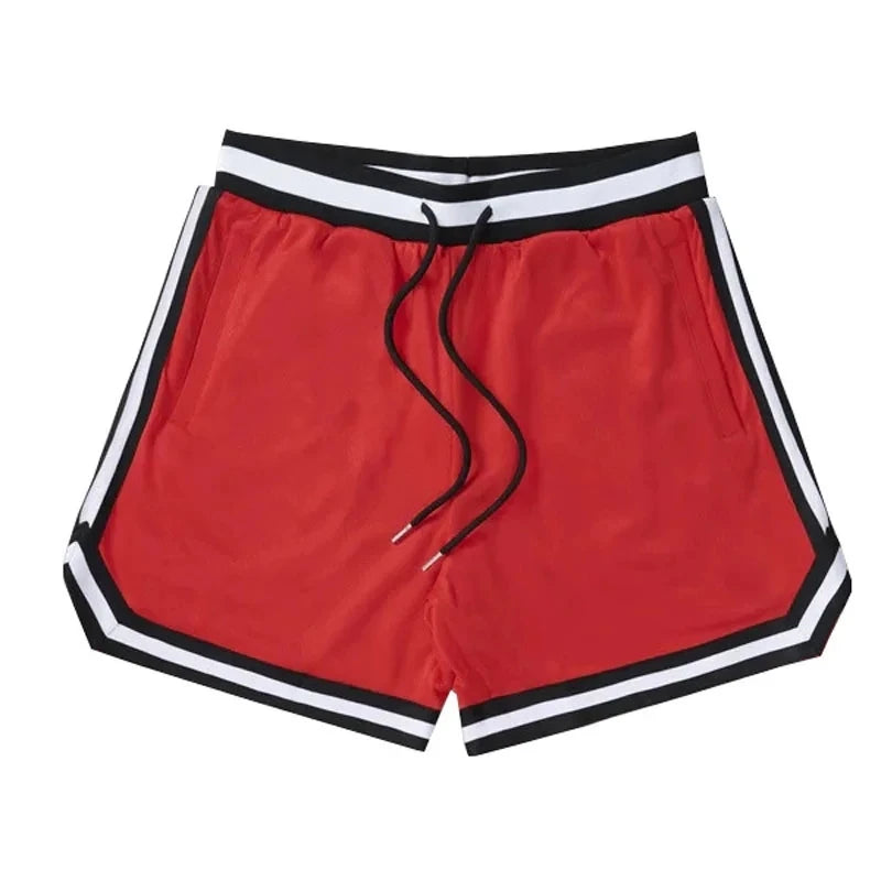 Men's double-decker Sports Shorts Mesh Quick Dry Loose Training Shorts men new Summer Fitness Joggers Casual Breathable Shorts