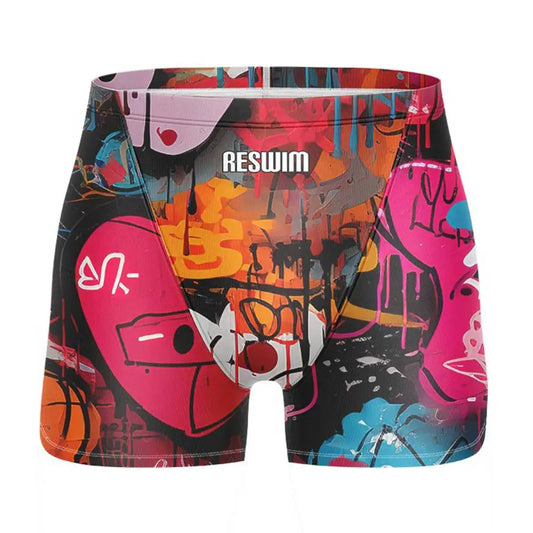 Summer Swimming Trunks Men's Swim Jammer Surf Shorts Endurance Athletic Training Swimsuit Pants GYM Swimwear Beach Tights Shorts