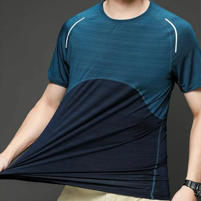 Undershirt Men's Running Short Sleeves T-shirts Yoga Tops Lycra Things for Gym Clothes Man Sweatshirt Wicking Breathable Dry Fit