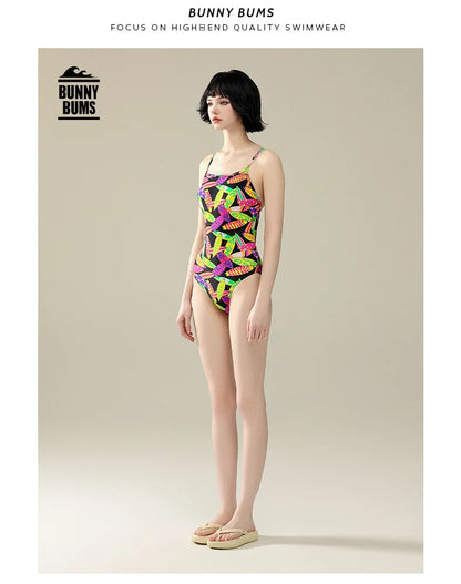 Multicolours Bunny Bum Women Swimwear One Piece Professional Swimsuits