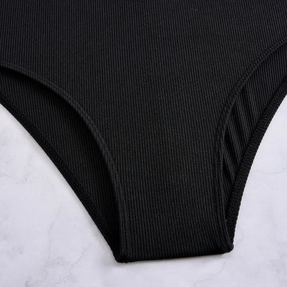 Striped One-Piece Swimsuits Closed Women Swimwear Push Up Swimming Wear Body Bathing Suits Beachwear Pool Bather