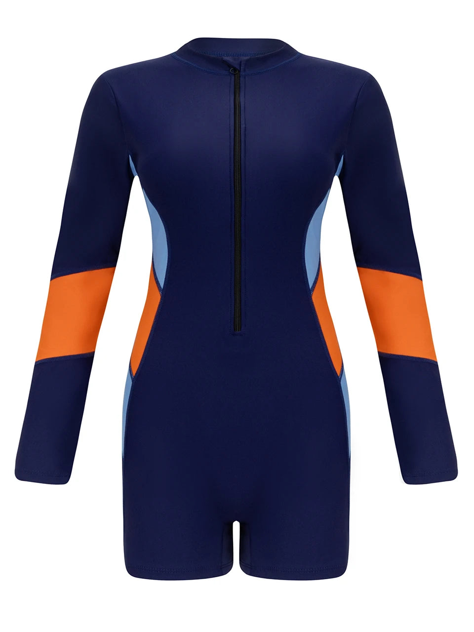 Women Swimsuits One Piece Surfing Sports Swimwear Quick Drying with Zipper Bathing Suit Lady Bathers Pool Swimming Suit xxl