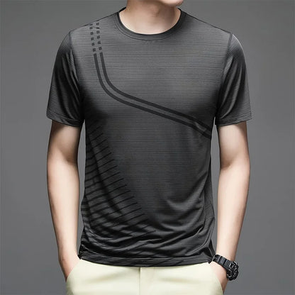 Undershirt Men's Running Short Sleeves T-shirts Yoga Tops Lycra Things for Gym Clothes Man Sweatshirt Wicking Breathable Dry Fit