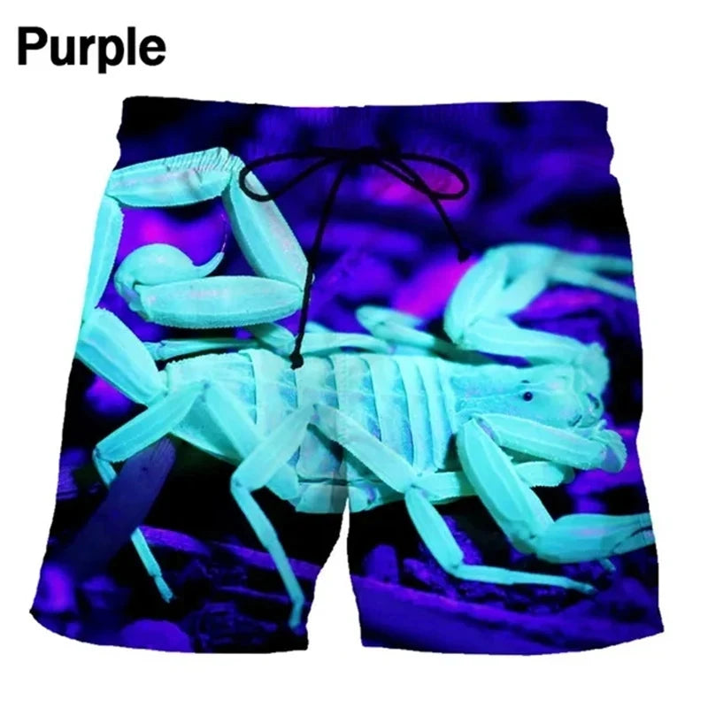 Scorpion Beach Shorts Funny Mens Designer Clothes Summer Swimming Trunks Fitness Quick-drying Shorts