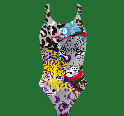 Love The Pain 2023 Women's Swimsuit Bodysuit Summer Sport Training Swimwear Backless One Piece Monokini Beach Bathing Suit