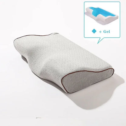Gel Pillow Orthopedic Memory Foam Pillow 60x35cm Soft Summer Ice-cool Slow Rebound Sleep Pillow with Pillowcase Health Care