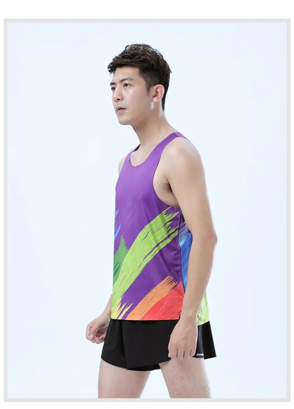 Adult Men Women Running Hiking Shirts Tight Gym Tank Top Fitness Marathon T-shirts Sport Exercise Basketball Vest Clothes