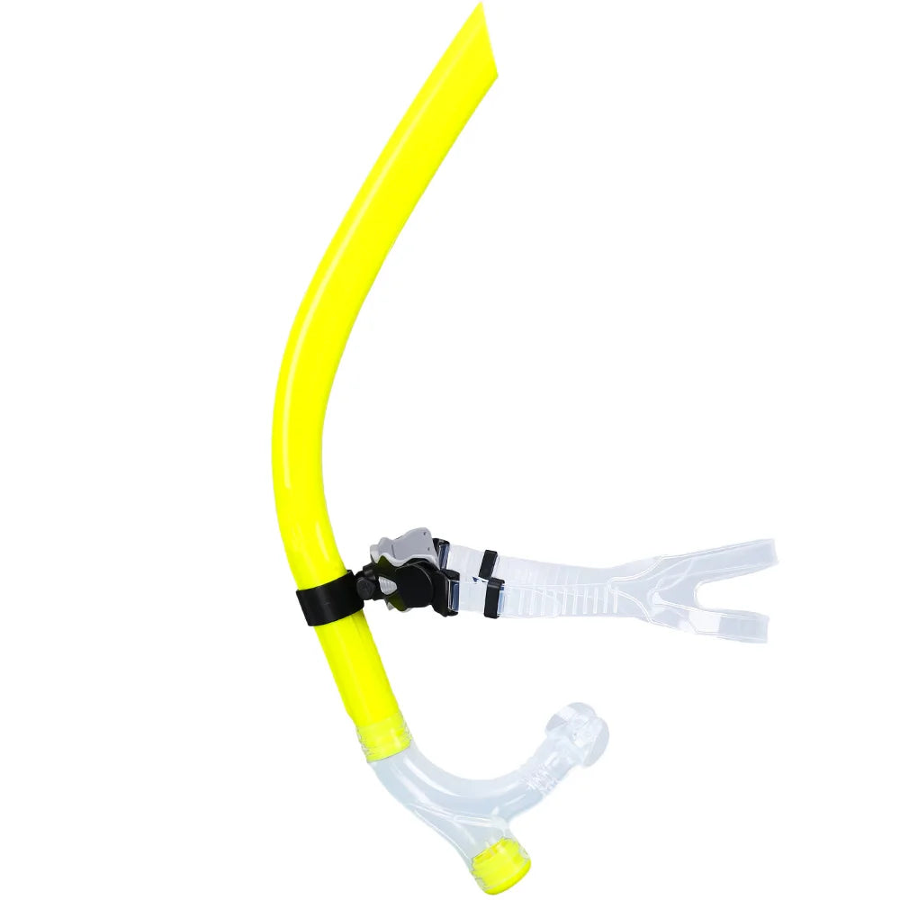 Swim Training Snorkel Center-Mount Front Comfortable Mounted Silicone Mouthpiece Junior Swimmers Equipment For Adult Youth Kid