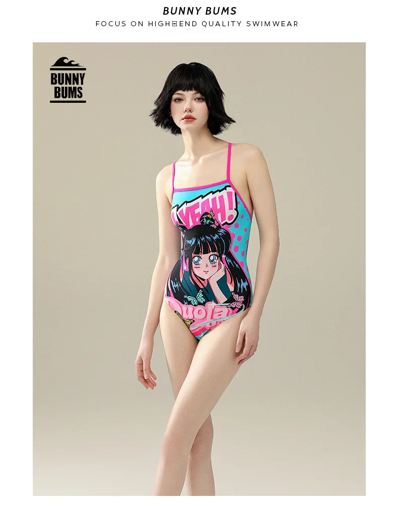 One-piece Racing Swimsuit Women Triangle Professional Training Swimming Pool Advanced Feeling Spa Swimwear