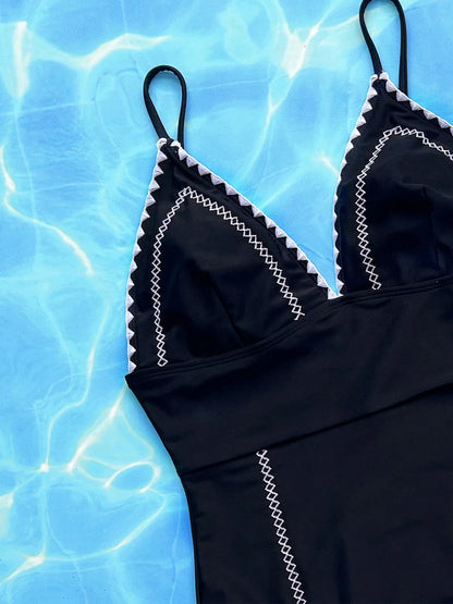Solid Strapped Swimwear Women Push UP One Piece Swimsuit Monokini High Cut Backless Beach Bathing Suit