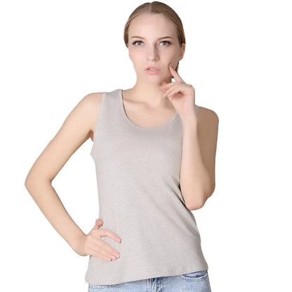 U-neck plus size vest large collar camisole bottoming shirt pink top women's clothing 6XL 5XL 4XL tank tops