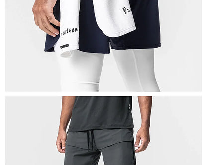 Mens Gym Sport Shorts Summer Sportswear Jogging Casual Short Pants Quick Dry Training Man Basketball Fitness Running Bottoms