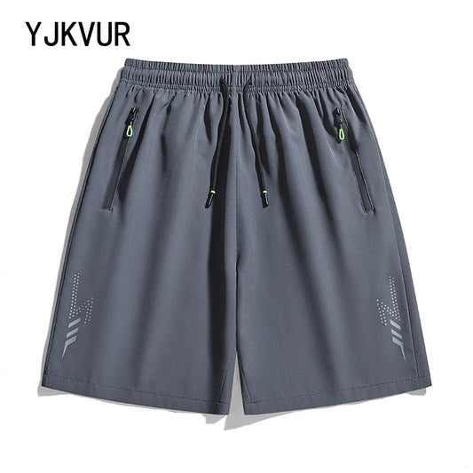 YJKVUR Summer Men Sport Shorts Sportswear Running Shorts Casual Bottoms Gym Fitness Training Jogging Short Pants Big Size M-8XL