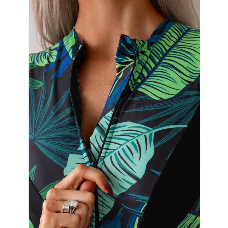Print Swimsuits One Piece Women's Closed Swimwear Sports Swimming Wear Bodysuit Bathing Suits Beachwear Pool Bather