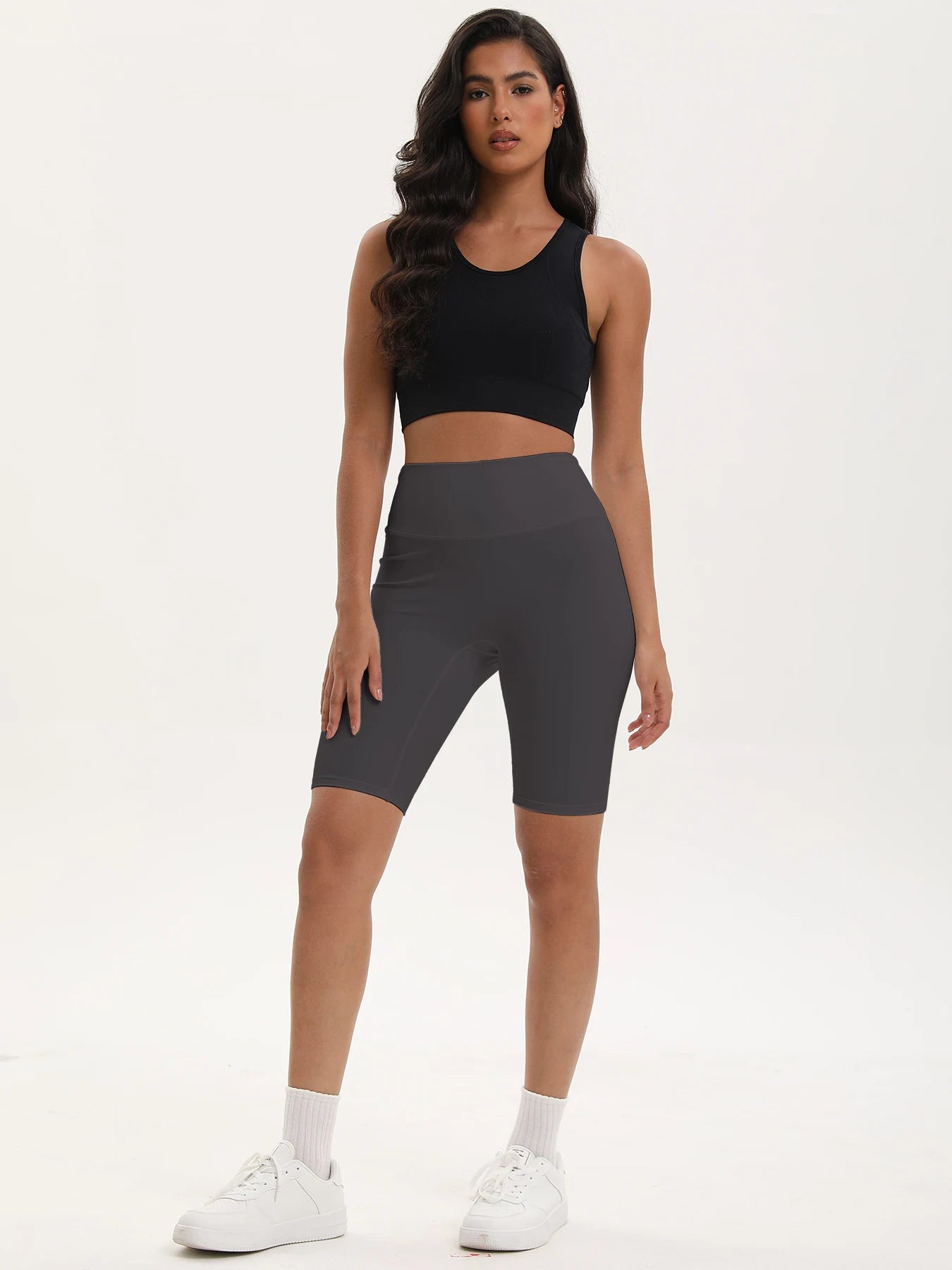 S-XXXL Bike Shorts Women High Waist 3 Pockets Workout Yoga Shorts Stretch Gym Fitness Comfort Ready to Wear Activewear Running Pants
