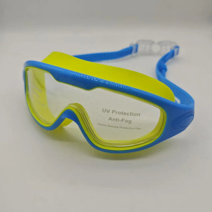 Swimming Glasses Adult Men and Women High-definition Waterproof  Anti-fog Swimming Goggles Flat Big Frame Swimming Goggles