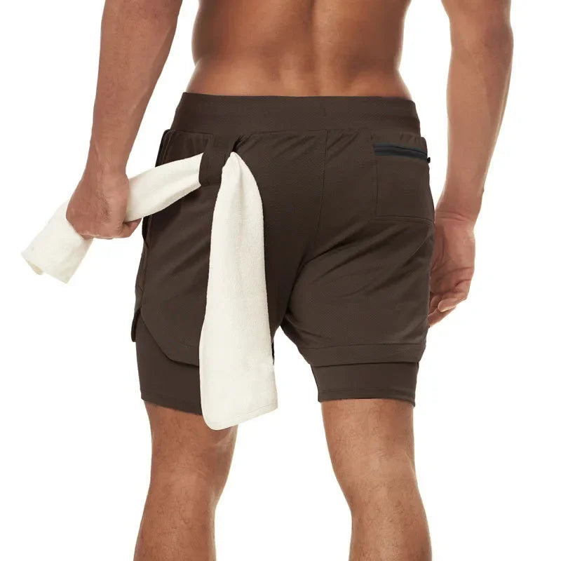 Men's Summer Sports Shorts Breeches Gym Casual Fitness Shorts Men-in-shorts Training Wicking Running Shorts Male