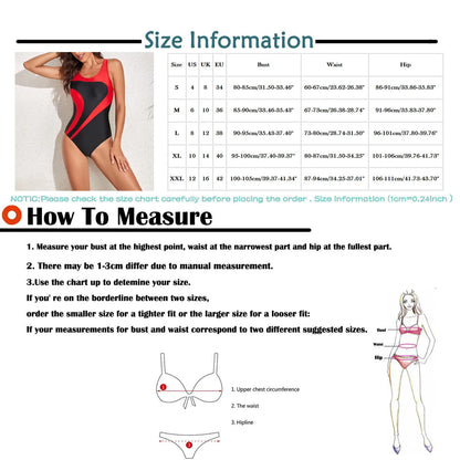 Female Large Size One-Piece Swimsuit Closed Swimwear Sports Push Up Body Women'S Swim Bathing Suit Beach Pool Bather