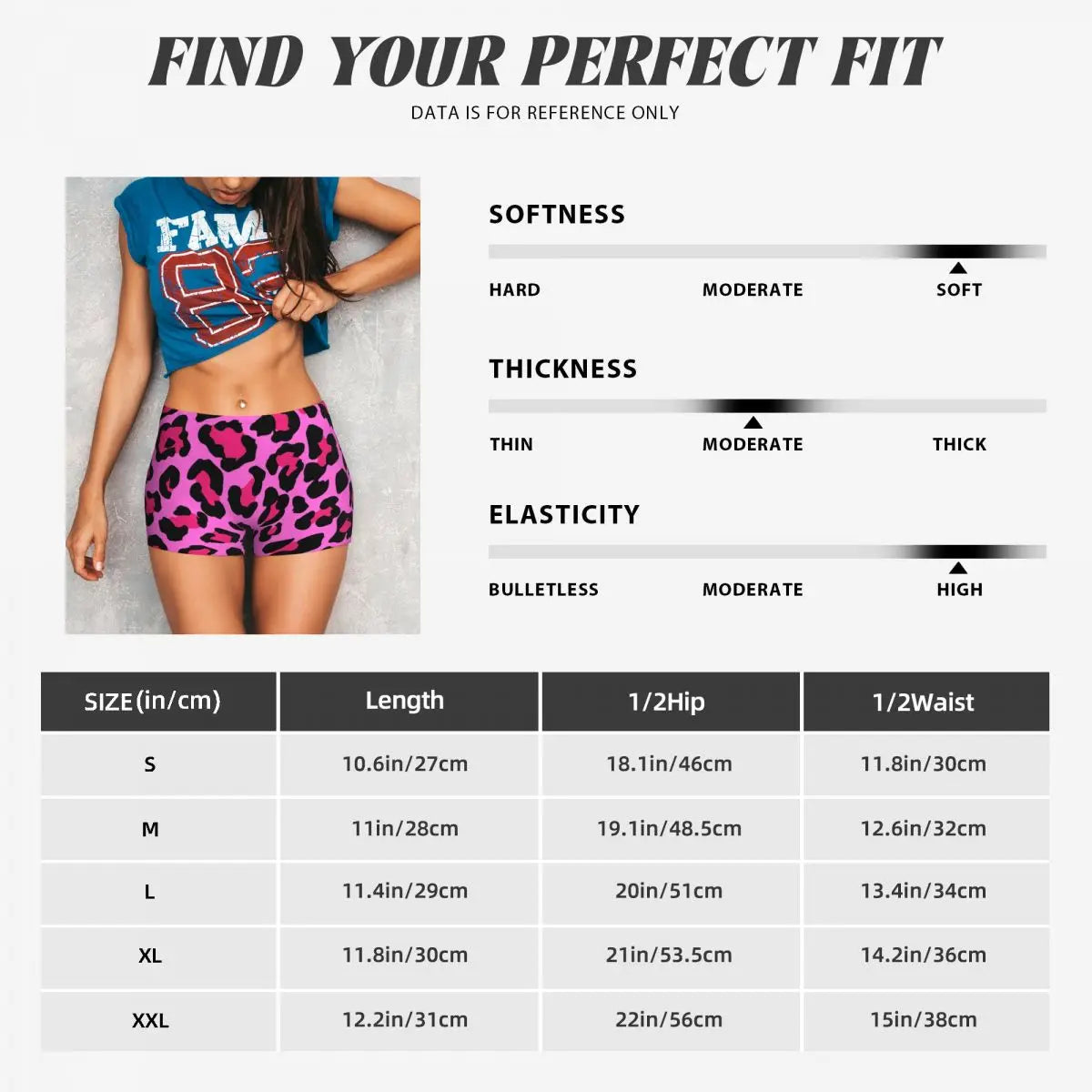 Custom Leopard Fur Skin Texture Hot Pink Volleyball Biker Gym Shorts for Women Athletic Workout Yoga Shorts