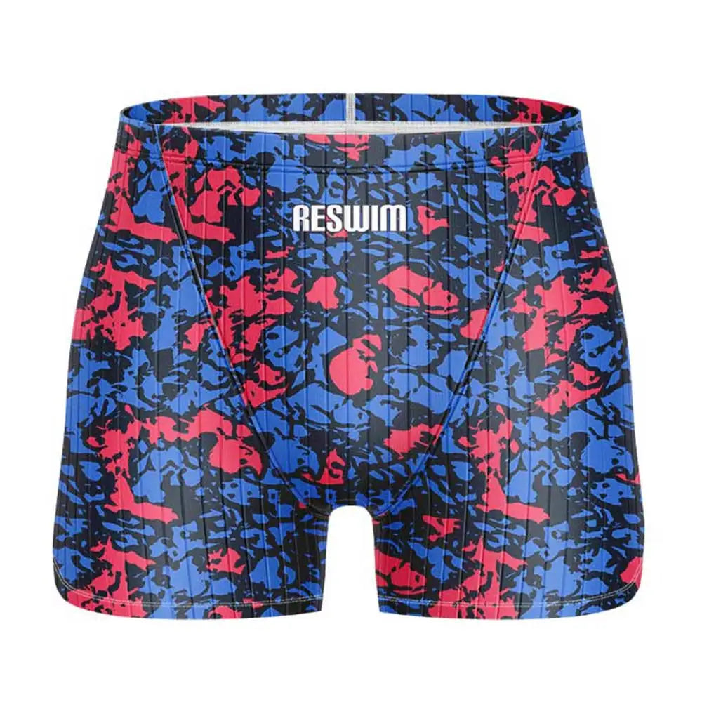 Men's Swim Jammer Swimsuit Shorts Swimming Trunks Athletic Training Swimwear Man Endurance Beach Tights Swimsuit Size 6XL