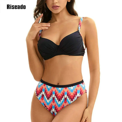 Women's Push Up Bikini Sets Two Piece High Waisted Swimsuit Beach Swimming Wear