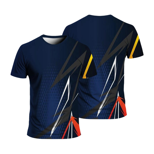 Gym T-Shirts Summer Fashion Sports Men's T-Shirt Loose Comfortable Daily Sportswear Running Man Casual Round Neck Short Sleeve