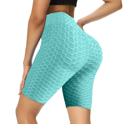 Women's Capris Yoga Fitness Peaches Buttocks Bubble Sports Leggings With Pockets Pants for Women Women’s Yoga Pants