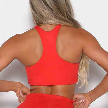 Yoga Bra Backless Gym Shockproof Sports Top Bra Women Push Up Yoga Top Sport Bras Running Fitness Sports Bra