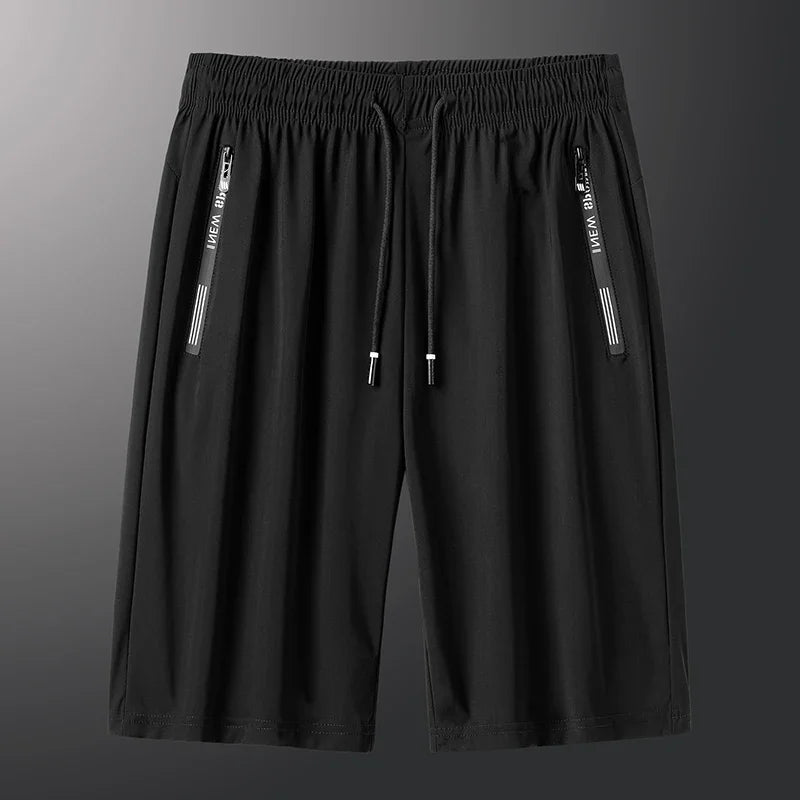 Men Plus Size Casual Shorts 6XL 7XL Big Size Gym Shorts Men Ice Silk Stretchy Summer Beach Short Pants Quick Dry Breathable