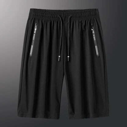 Men Plus Size Casual Shorts 6XL 7XL Big Size Gym Shorts Men Ice Silk Stretchy Summer Beach Short Pants Quick Dry Breathable