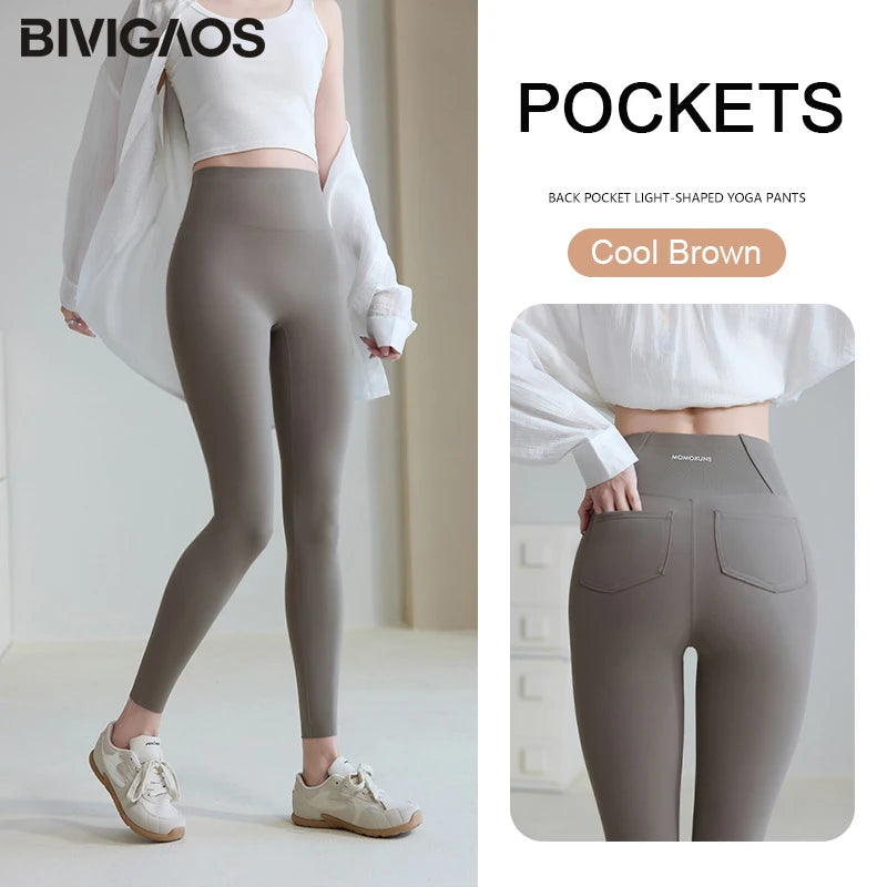 Back Pocket Sharkskin Leggings Women White Tight Casual Sport Fitness Leggings Skinny Pencil Pants